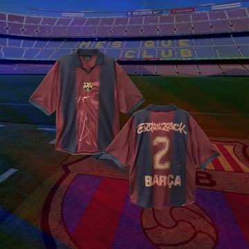 Barcelona × Cactus Jack Retro Skeleton Jersey