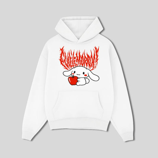 Flame Bunny Heart Hoodie