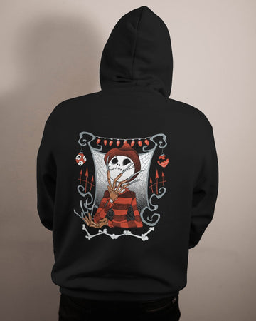 Skelton Sleeve Pullover Hoodie