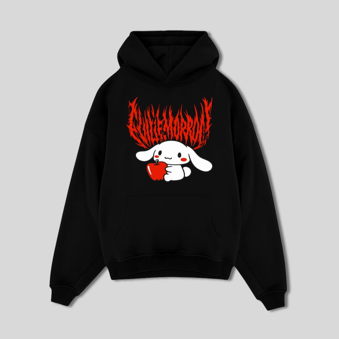 Flame Bunny Heart Hoodie