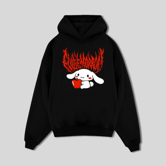 Flame Bunny Heart Hoodie