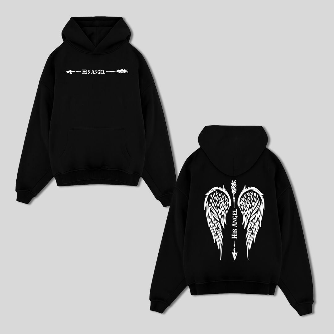 His Angel Pullover Hoodie
