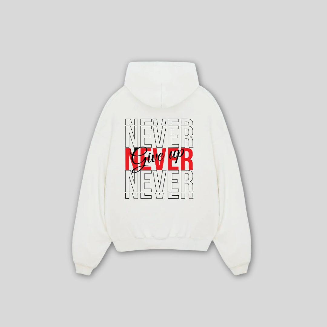 Never Give Up Pullover Hoodie