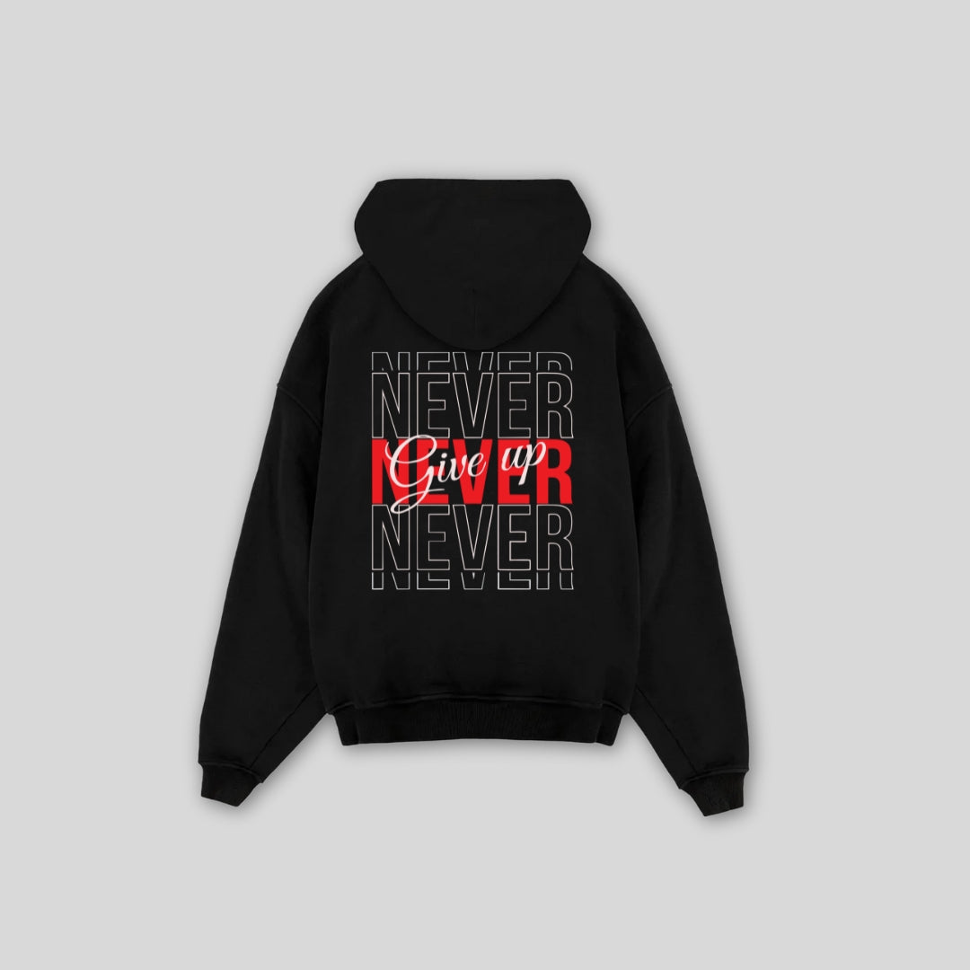 Never Give Up Pullover Hoodie
